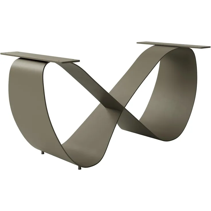 Tischgestell Infinity Metall Effektfinish Titan für Tischplatten ab 240 cm