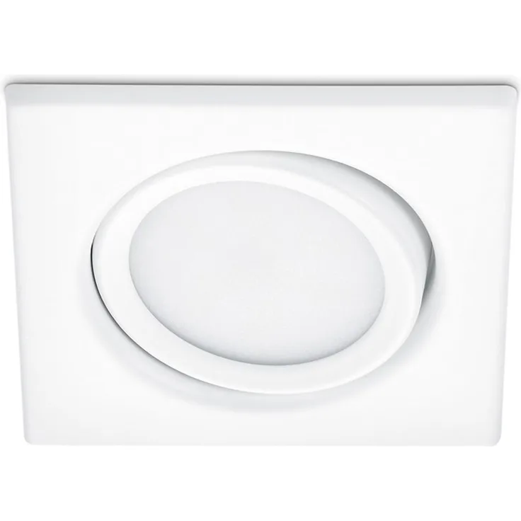 Eckiger LED Einbaustrahler RILA schwenkbar Weiß matt 5 Watt - Deckenbeleuchtung