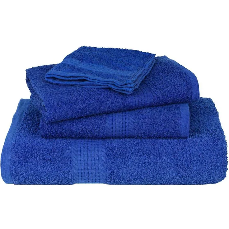 vidaXL Waschtücher FROGN 4 Stk. Blau 30x30 cm 360 g/m² 136705 – Bild 4