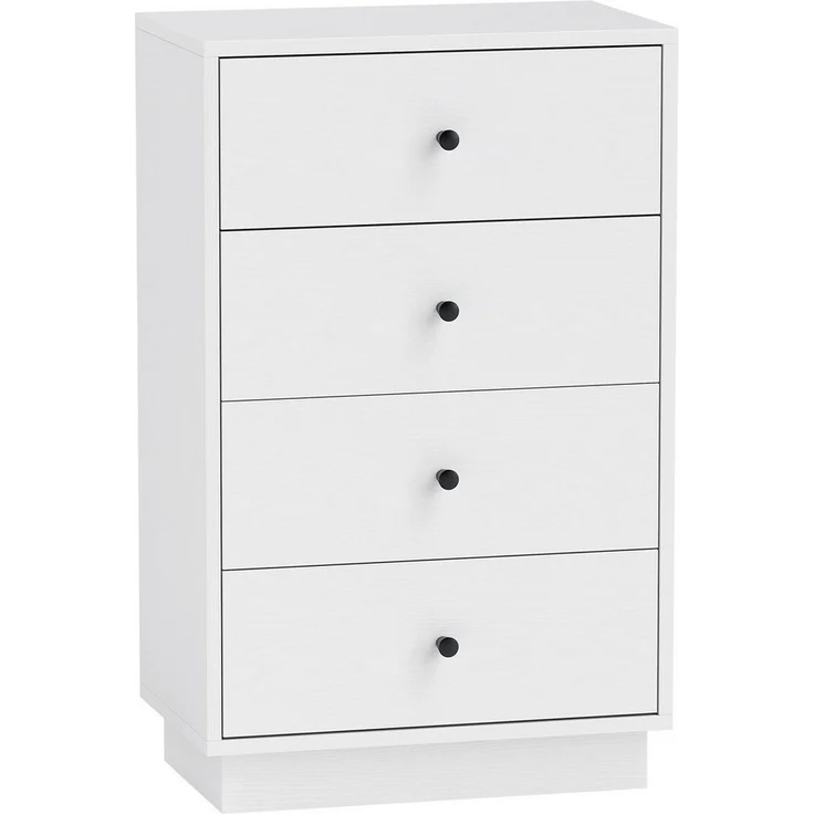 HOMCOM Kommode mit 7 Schubladen, im Modern Stil (Schrank aus Holzwerkstoff, 1 St, Sideboard), für Wohnzimmer Schlafzimmer Flur 47 x 29 x 75 cm Weiß – Bild 1