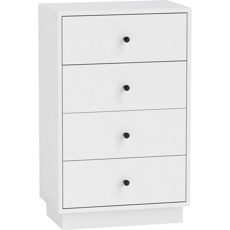 HOMCOM Kommode mit 7 Schubladen, im Modern Stil (Schrank aus Holzwerkstoff, 1 St, Sideboard), für Wohnzimmer Schlafzimmer Flur 47 x 29 x 75 cm Weiß