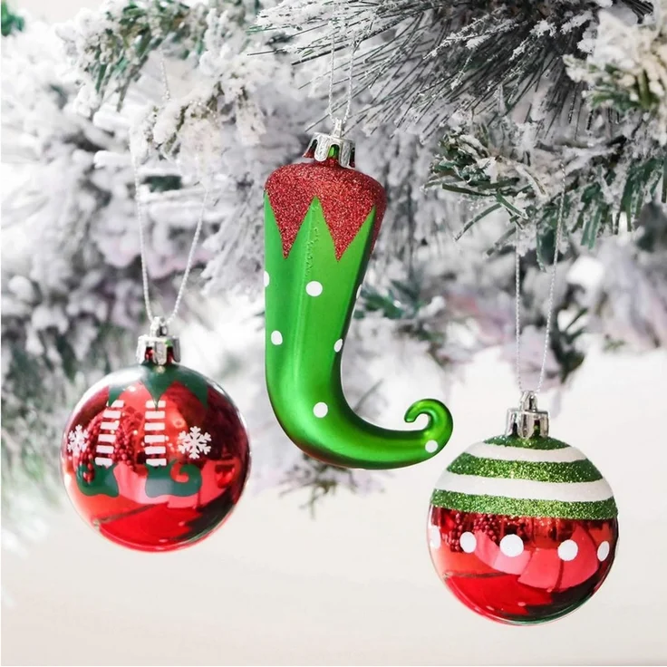 Coonoor Weihnachtsbaumkugel Kunststoff Christbaumkugeln Weihnachtsdeko Weihnachtsbaum (70 St) – Bild 3