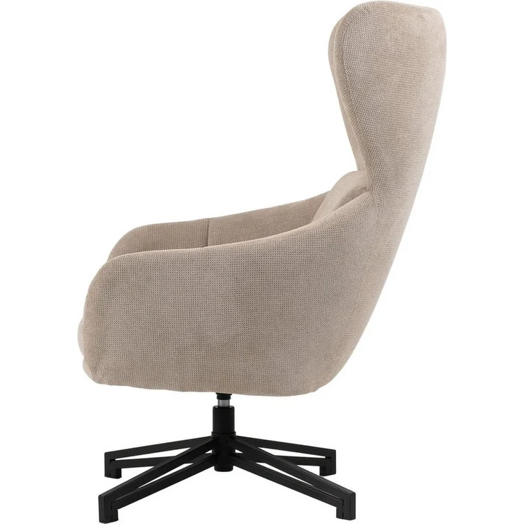 bene living Ohrensessel Marconia - drehbar - beige (1-St), durchgehende Arm- und Rückenlehne - stabiles Metall-Gestell – Bild 2
