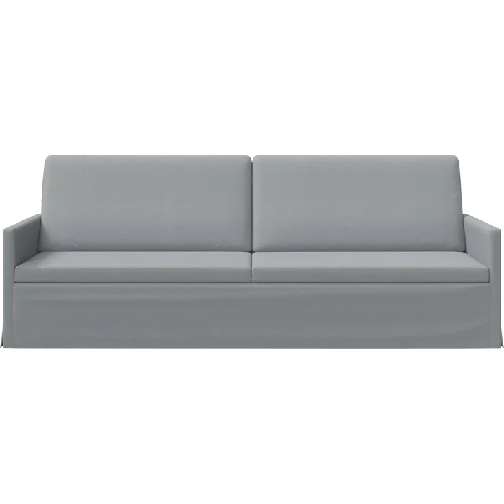 vidaXL 3-Sitzer Sofa Hellgrau 220 x 81 x 82 cm Stoff 42041139 – Bild 2