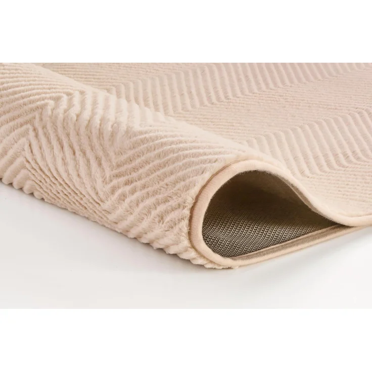 Kleine Wolke Badteppich Zigzag, 60x90 cm, Sandbeige – Bild 3
