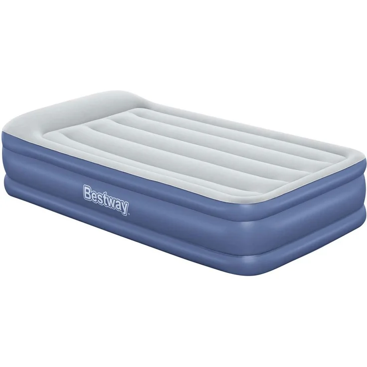 TriTech™ Single-Luftbett mit integrierter Elektropumpe, Blau/Grau, 191 x 97 x 46 cm – Bild 2
