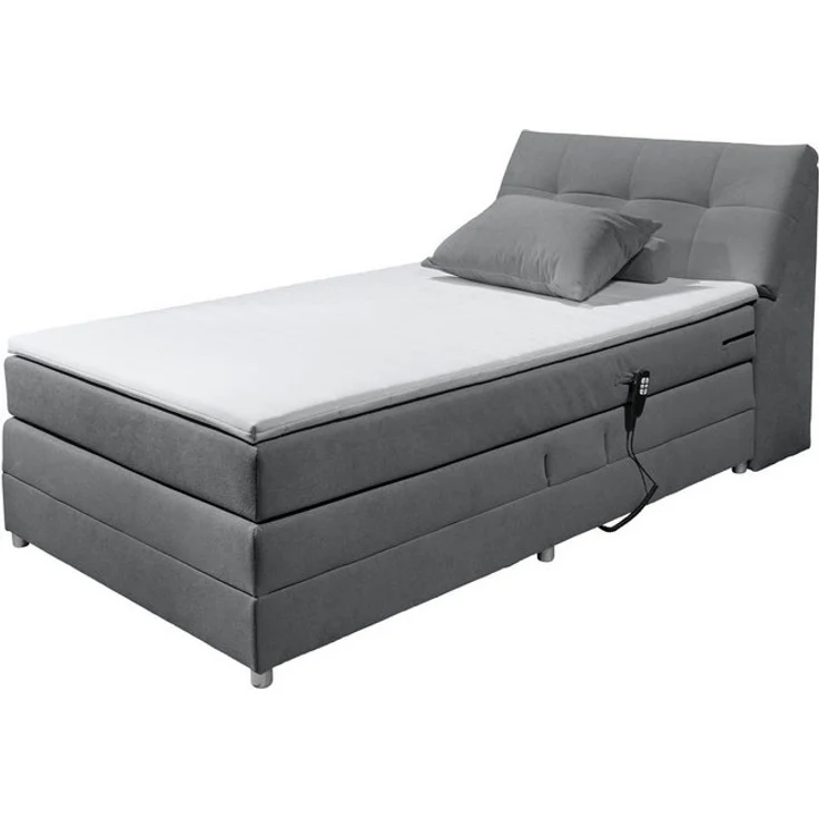 Boxspringbett Toulouse A von Ed Exciting Design Farbe Anthrazit – Motor, Stauraum & Relaxfunktion H2 – Bild 4