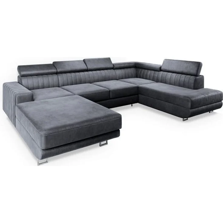 Masseno Ecksofa SIENA mit Schlaffunktion U-Form, Sofa mit Bettkasten – Bild 4