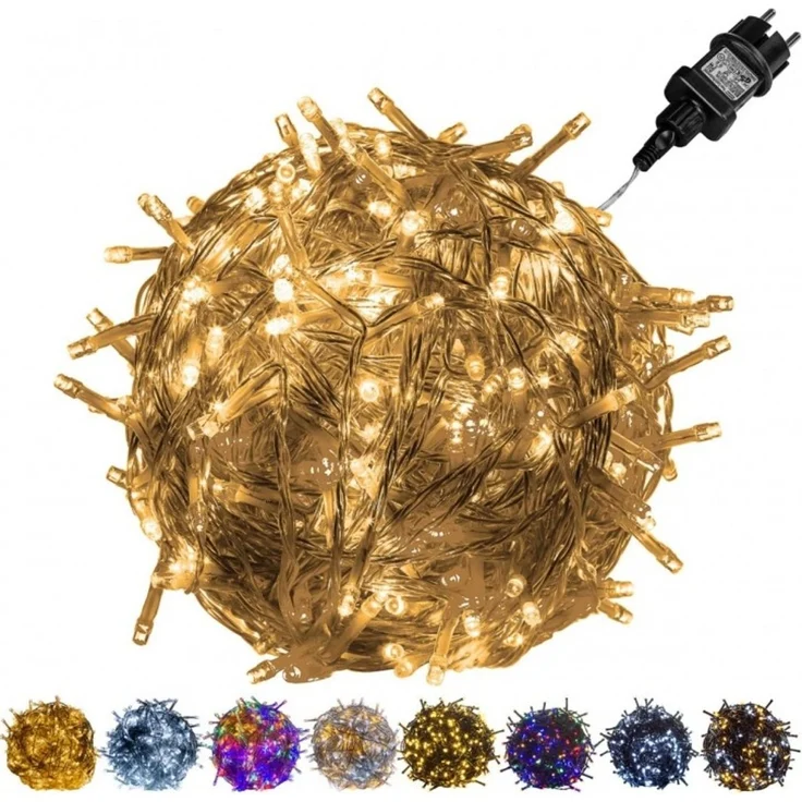 VOLTRONIC® LED Lichterkette, innen und außen, IP44, Modell- und Farbwahl, 600 LEDs, warmweiß – Bild 6