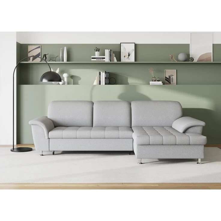 DOMO collection Ecksofa Franzi Steppung im Sitzbereich B7T/H: 278/162/80 cm, L-Form, wahlweise mit Bettfunktion, Bettkasten und Kopfteilverstellung – Bild 5