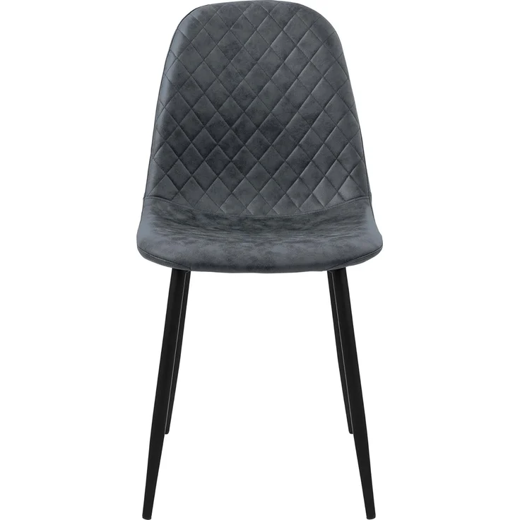ML-DESIGN Polsterstuhl Esszimmerstuhl mit Rückenlehne, Wohnzimmerstuhl mit Metallbeinen (4 St), Küchenstuhl ergonomisch Anthrazit moderne Design mit Kunstlederbezug – Bild 4