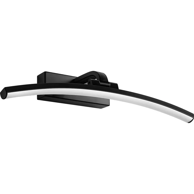 EMKE LED Spiegellampe Badezimmer Spiegelleuchte 40 cm, 180° Drehbar Spiegellampen Spiegel BadSpiegelschrank Beleuchtung 4000K, Badlampe Spiegelbeleuchtung Badspiegelleuchten Schwarz