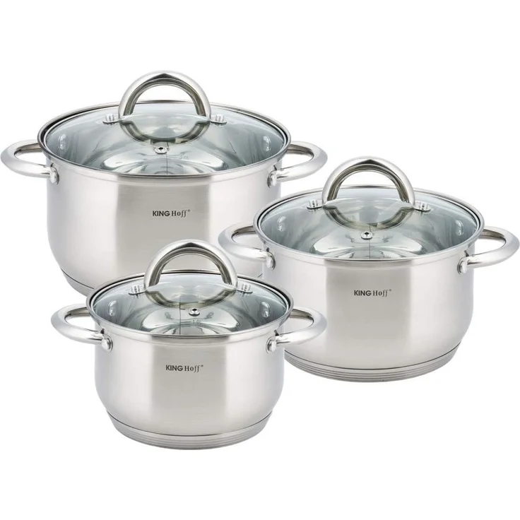 Kinghoff Kinghoff Set mit 3 Töpfen mit Deckel 12169