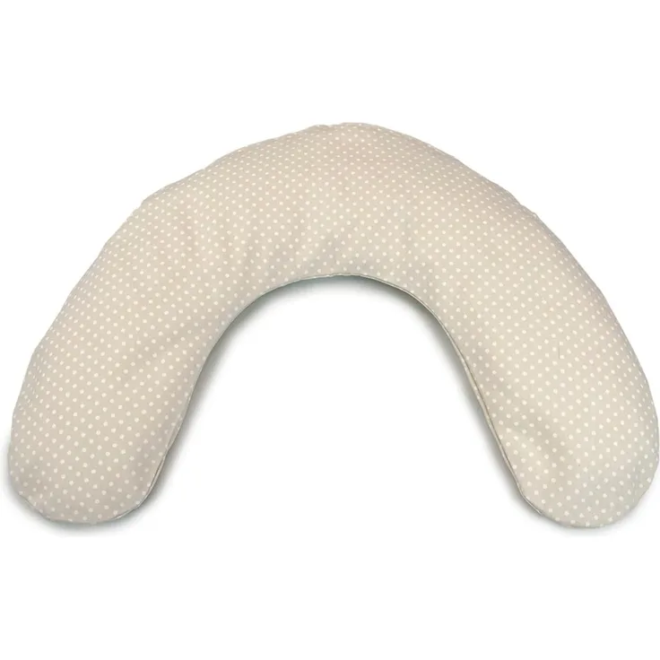 Theraline Frühchenkissen 100 x 15 inkl. Bezug Punkte beige Mikroperlen