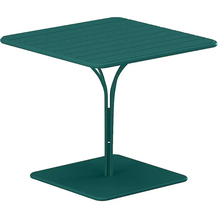 Vente-unique - Gartentisch - L. 80 cm - Metall - Blau - MIRMANDE von MYLIA
