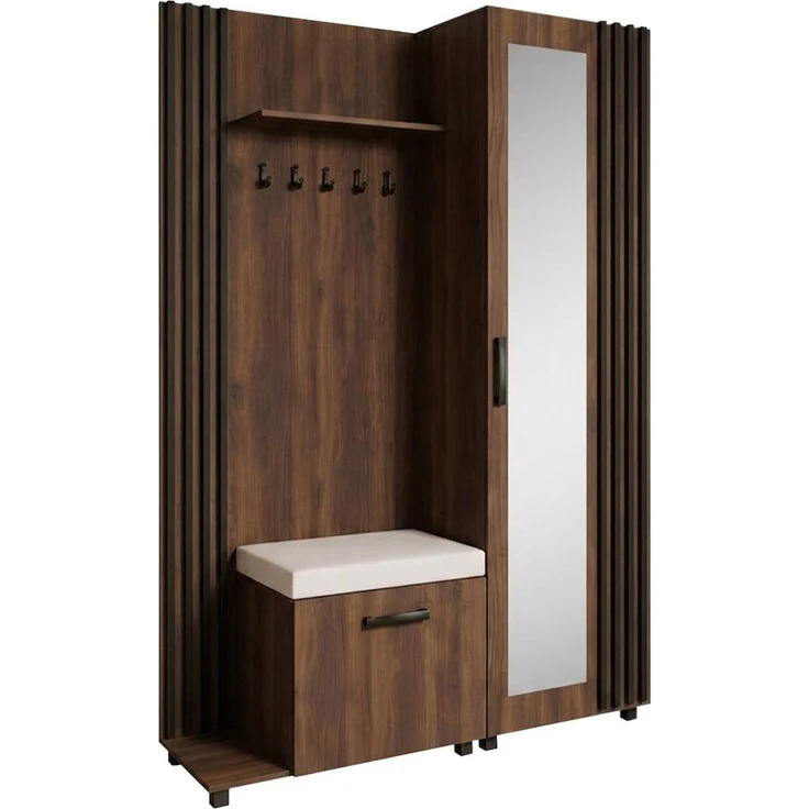 Beautysofa Garderoben-Set Livia – Design, Funktion und Ordnung in Perfektion, (Geräumiger Schuhschrank, mit praktischer Kleiderstange) – Bild 1