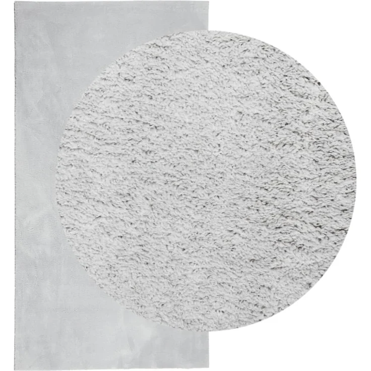vidaXL Teppich HUARTE Kurzflor Weich und Waschbar Grau 80x150 cm 375071 – Bild 4
