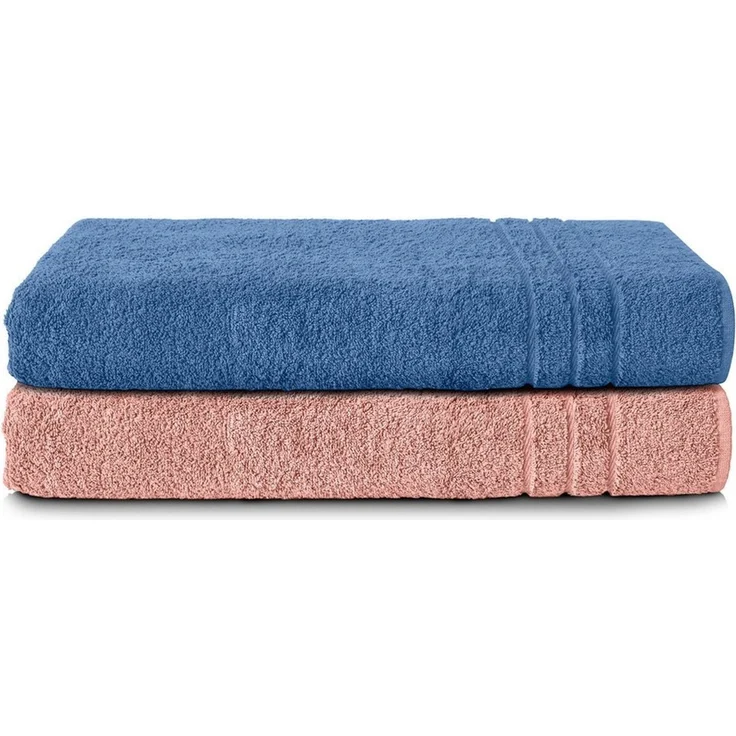 Komfortec Saunatuch Frotte aus 100% Baumwolle, Frottee (Packung, 2-St), 80x200 Saunatücher set XXL, Weich, Schnelltrocknend – Bild 1