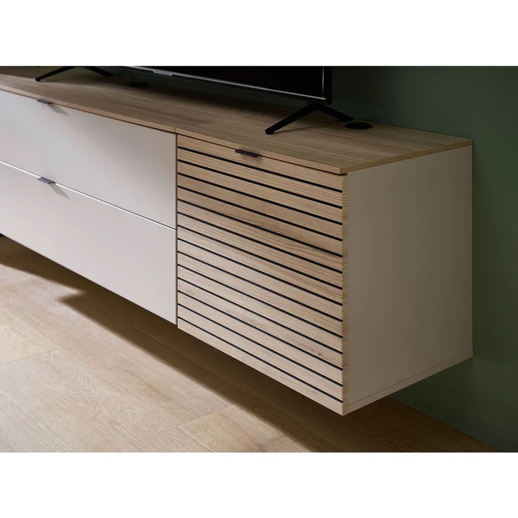 TV-Unterteil Inka / Ina, Holzwerkstoff, Beige, Holzfarben, 60 x 51 x 44 cm – Bild 6