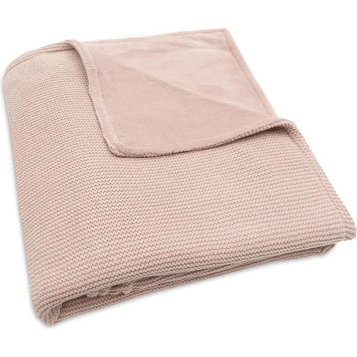 Jollein Babydecke, ‎Basic Knit, Baumwollmischgewebe rose, 75x100 cm