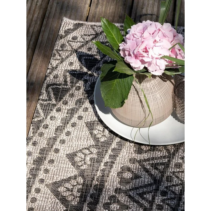 benuta Outdoorteppich Cleo, rechteckig, Höhe: 5 mm, Teppich Wohnzimmer, Schlafzimmer, Esszimmer, Flur, Kunstfaser, Cozy – Bild 3