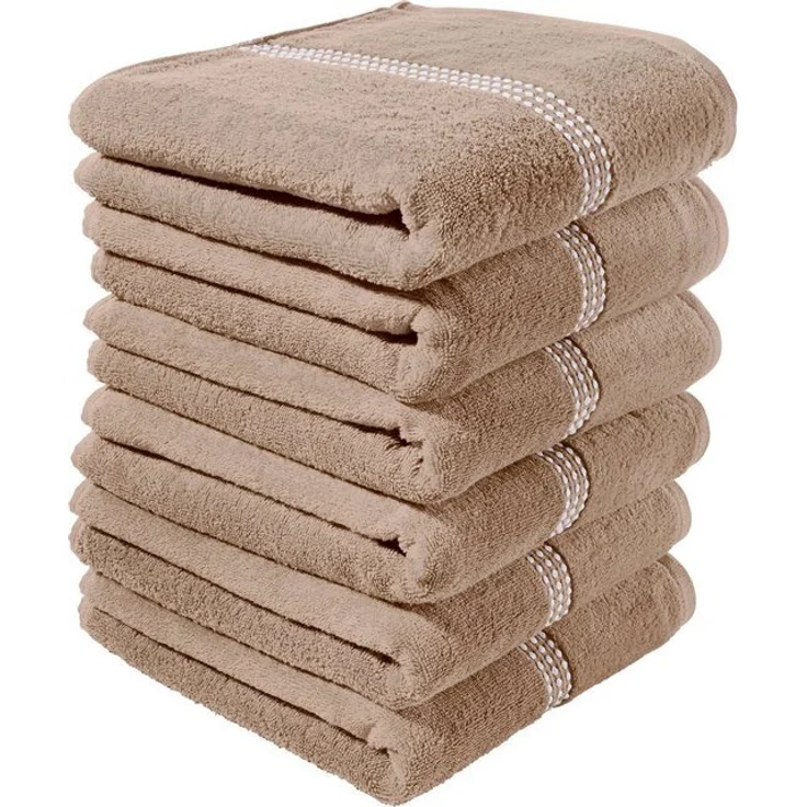 Erwin Müller Handtuch Handtuch "Mannheim" 6er-Pack, Frottier, Walk-Frottier Uni – Bild 4