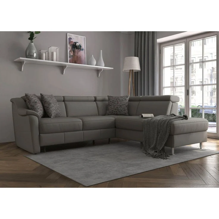 sit&more Ecksofa Freetown L-Form, inklusive Kopfteilverstellung und komfortablem Federkern – Bild 2