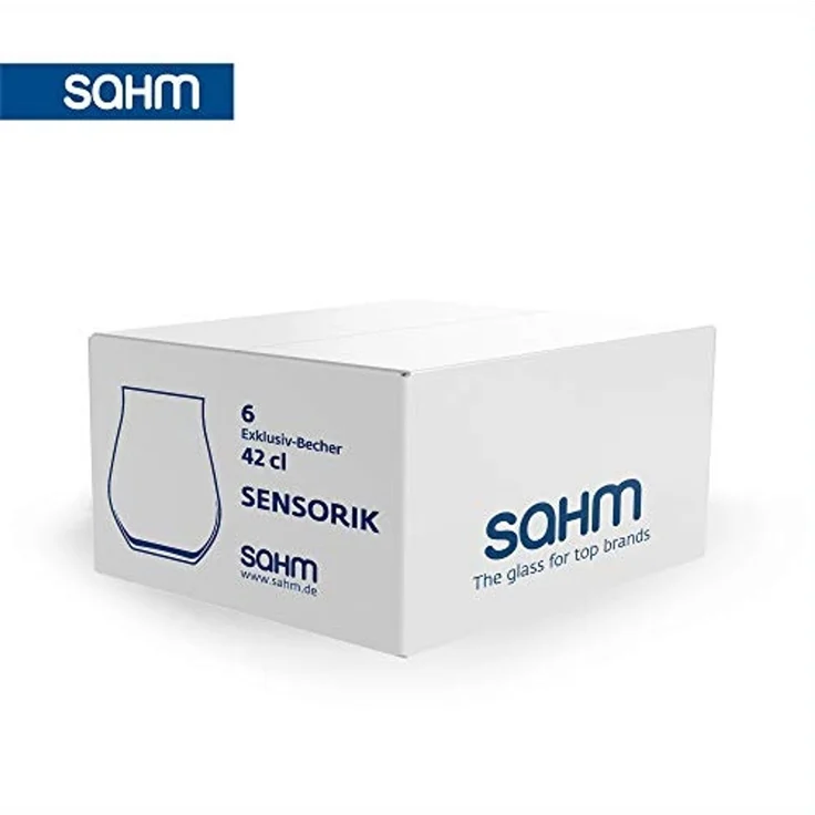 SAHM Gläser-Set Sensorik Wassergläser Set 6 teilig 420ml - Wasserglas, Sensorik Glas, 100% recyclebar – Bild 5