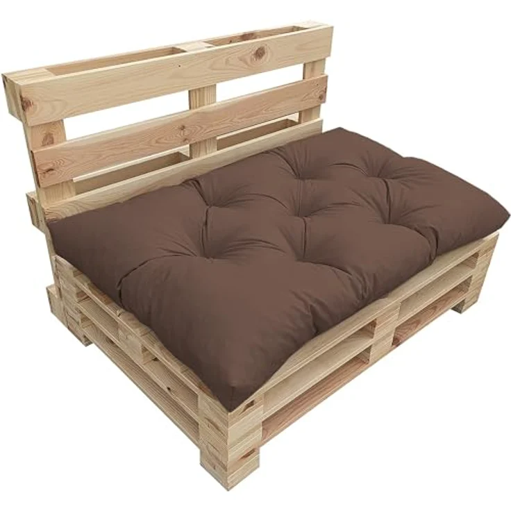 chilly pilley Palettenkissen Wasserdicht Palettenauflage Palettenpolster Palettenmöbel Gartenkissen Wasserfest Wasserabweisend viele Größen und Farben (Set 7 er. Braun) – Bild 6