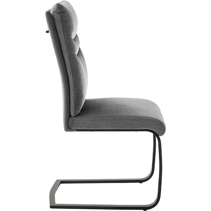 Freischwinger >GIBARA< (2er-Set) mit Griff, Bezug anthrazit - 46x105x62 (BxHxT) – Bild 5