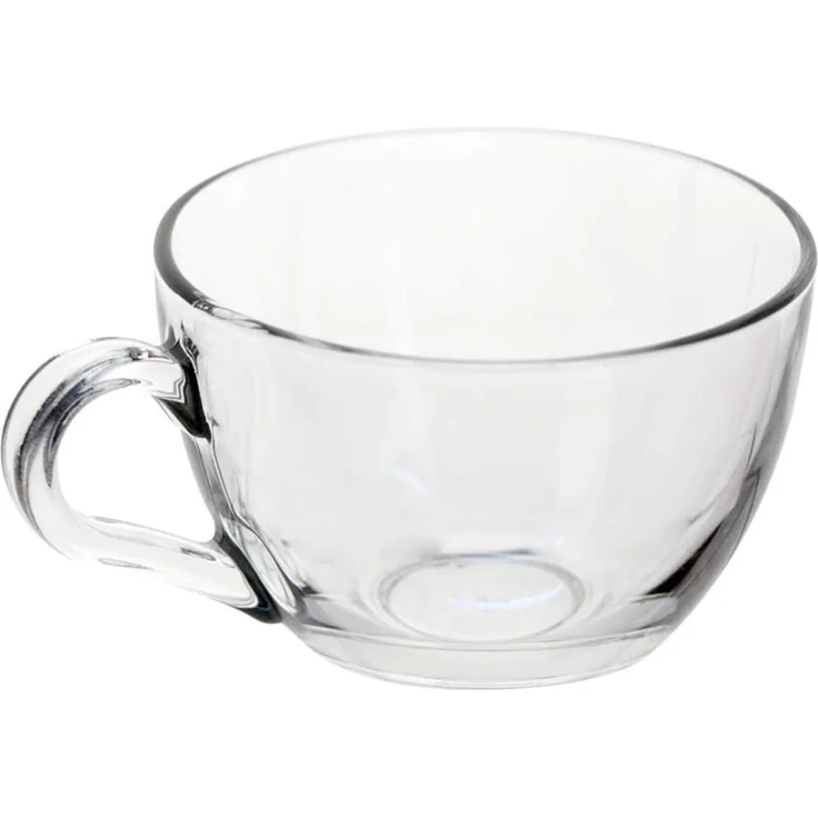 Pasabahce Dajar 6er Set Teegläser-Set Kaffee Basic Cup 12-Teilig mit Unterteller transparent – Bild 3