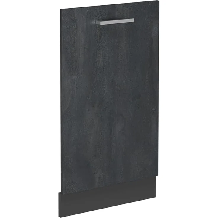 Vicco Geschirrspülblende R-Line, Schwarz Beton, 45 cm | Für 45 cm vollintegrierten Geschirrspüler · Ohne Arbeitsplatte · ✓ Passend zur Küchenfront · ✓ Frei kombinierbar