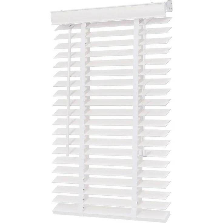 Sekey Jalousie Holzjalousie 50 mm Lamellen Fensterjalousie Blickschutz Jalousie, Klemmträger mit Feststellschraube – Bild 3