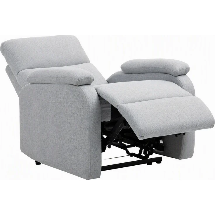 Wohnora-Recliner-Sessel, Entspannungssessel mit verstellbarer Rückenlehne, Fußstütze, Polstersessel für Wohnzimmer, Grau,H 1030cm x T 915cm x B 690cm – Bild 1