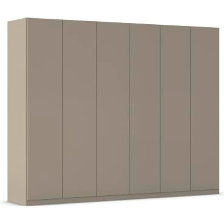 Rauch Möbel LUNIK, Kleiderschrank, Farbe Fango, Breite 271 cm | Schrank mit patentiertem Schnellmontagesystem, 6-türig, Push-to-open-Funktion, Zubehör Premium, Schlafzimmer, Garderobe – Bild 1