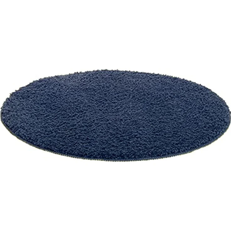 Brandsseller Badematte Ø 60 cm Badvorleger Badteppich Rund Blau – Bild 4