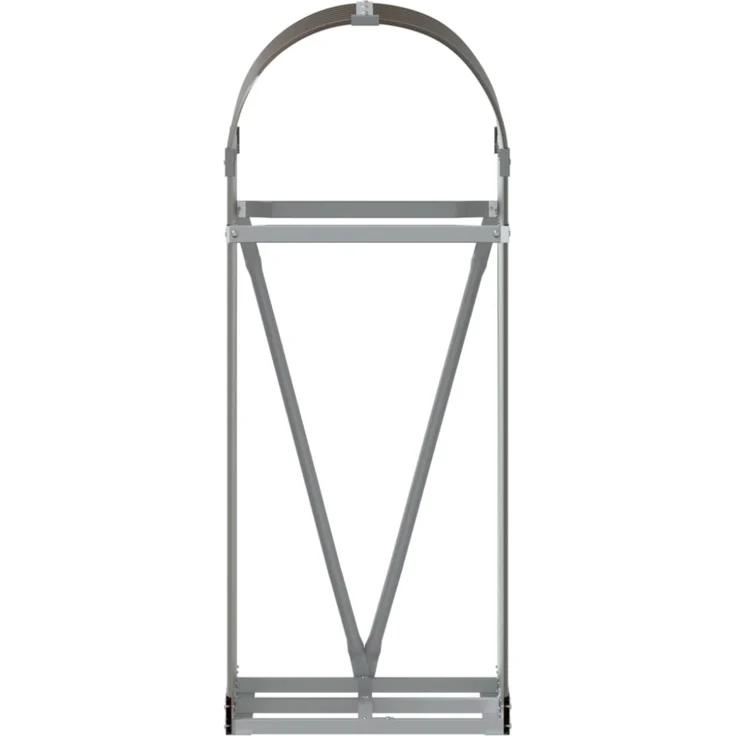 vidaXL Kaminholzunterstand Braun 40x45x100 cm Verzinkter Stahl 364567 – Bild 8