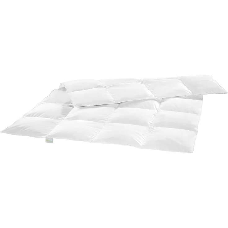 Bodyprotect Daunenbettdecke Kassettendecke, Füllung: 60% Daunen / 40% Federn, Bezug: 100% Baumwolle, mit Mako-Daunenbatist, waschbar
