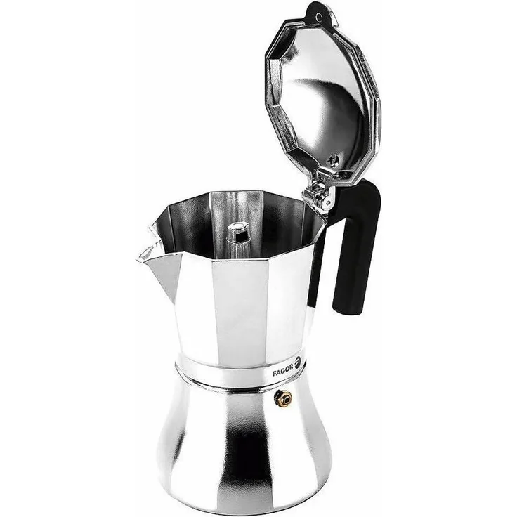 Italienische Kaffeemaschine Fagor Aluminium 6 Tassen
