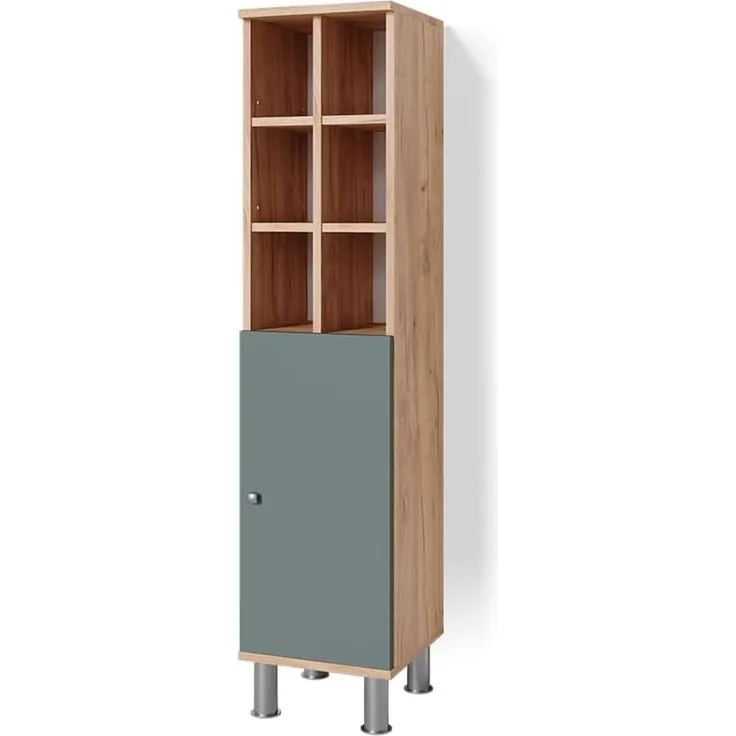 Midischrank Fynn Grün 30 x 130.6 cm große Tür Vicco