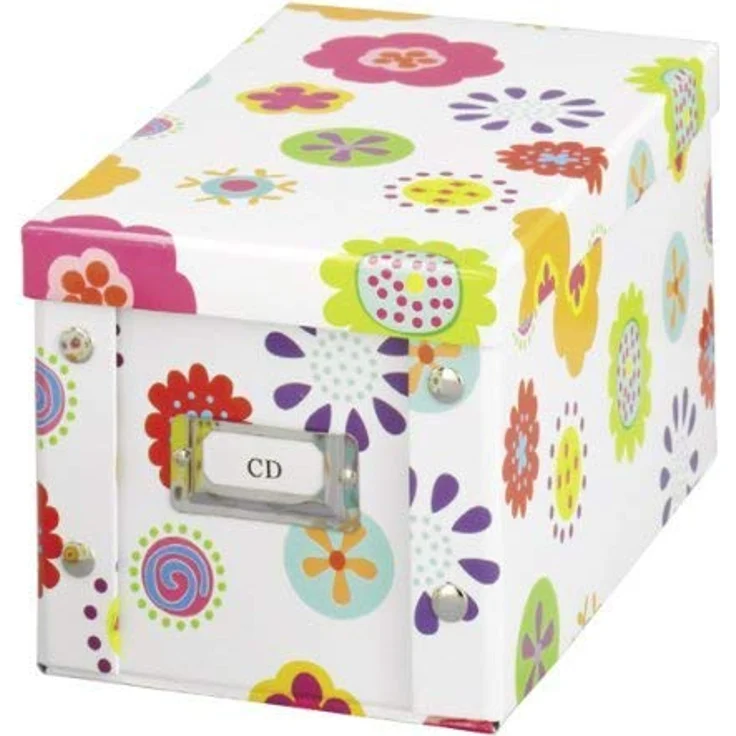 Zeller 17850 Aufbewahrungsbox, Kids, Pappe, ca. 16,5 x 28 x 15 cm, Blumen - Mehrfarbig – Bild 2
