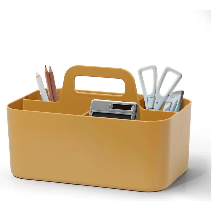 Zedelmaier Aufbewahrungskorb Korb Organizer mit Griff, Kunststoffkorb, Bastelkorb, Schreibtischkorb