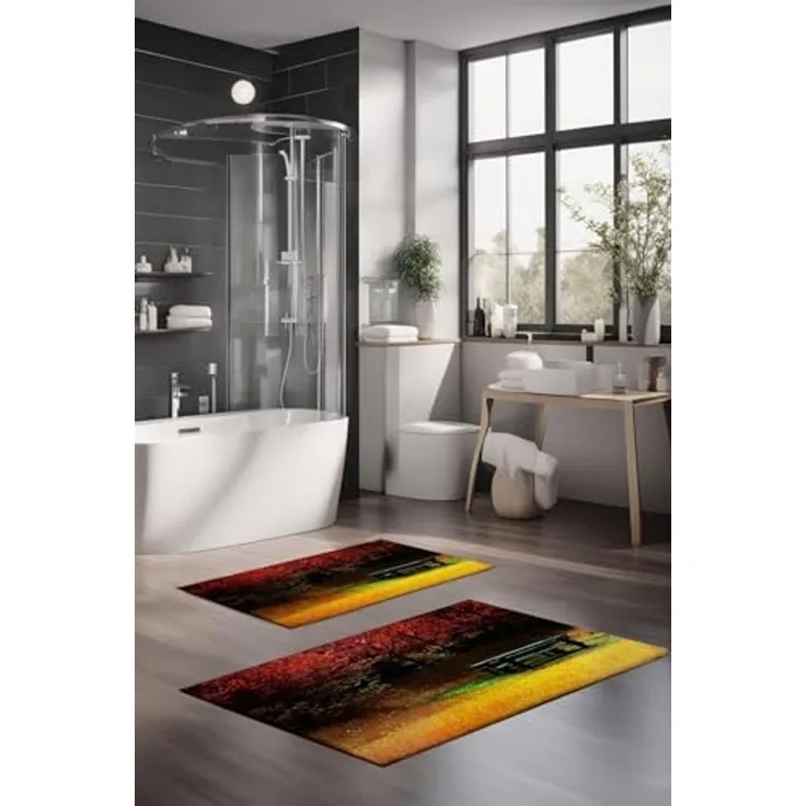 Mijolnir 'CT-5146' Badematten-Set (2-teilig), Mehrfarbig