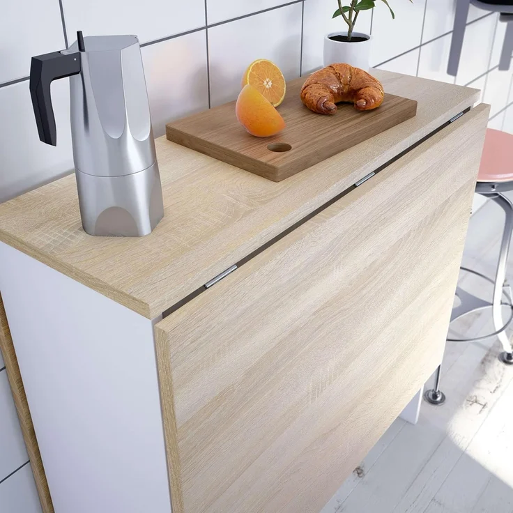 Calicosy 'CRAFT' Nachttisch mit 1 Schublade und 1 Nische, Eichedekor Craft - L44,6 cm - Helles Holz – Bild 7