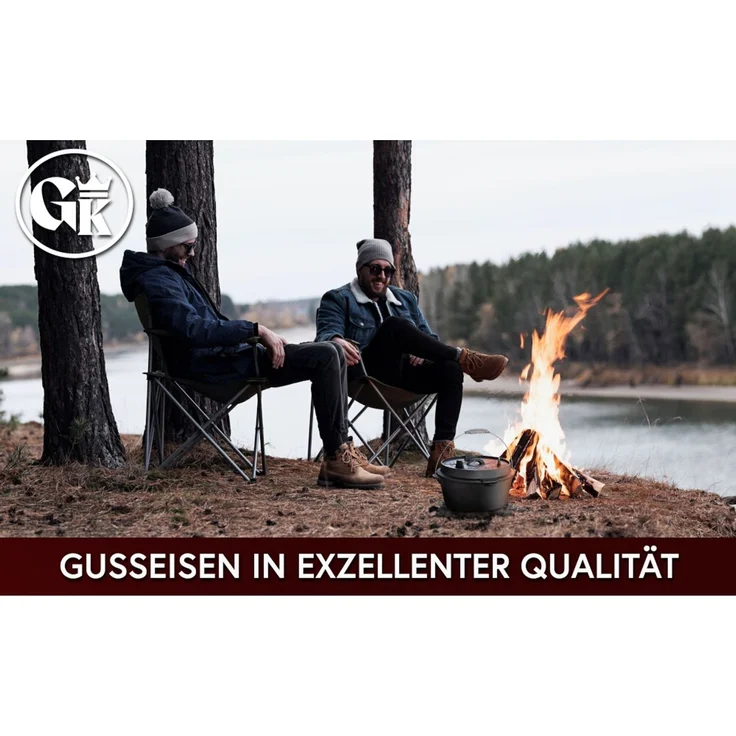 Dutch Oven 9 l ohne Füße – eingebrannt & sofort einsatzbereit, inkl. Deckelheber, Edelstahl-Untersetzer, Thermometerdurchführung, Rezeptbuch & Pflegeanleitung – Bild 7
