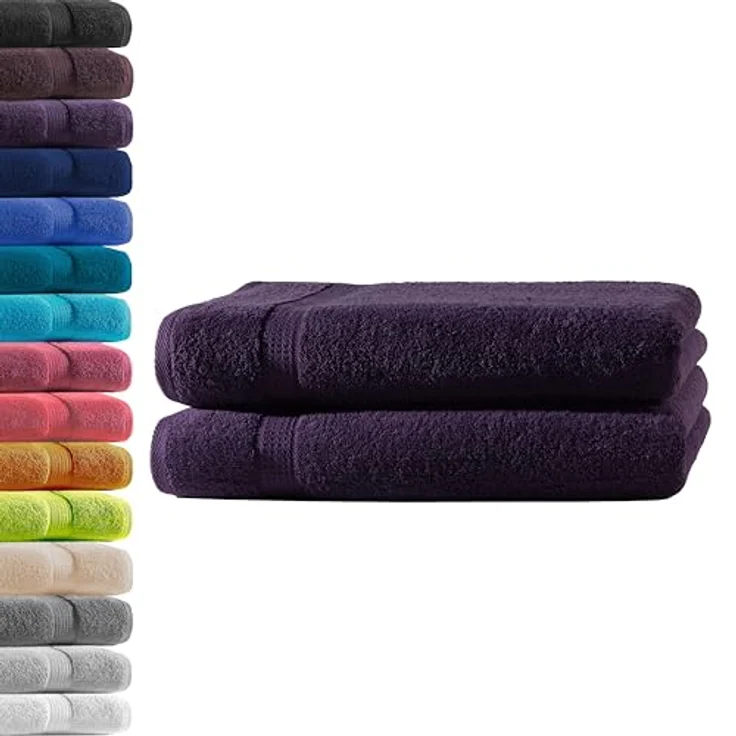 Hometex Premium Textiles Handtuch in Premium Qualität 500 g/m², Feinster Frottier-Stoff 100% Baumwolle, 2x Duschtuch, Kuschelig weich, saugfähig, Extra schwere, flauschige Hotel-Qualität – Bild 2