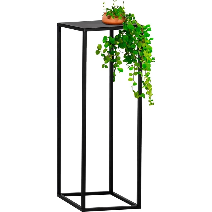 bremermann Blumenständer Blumenhocker ca. 30 x 30 x 90 cm, Beistelltisch, schwarz
