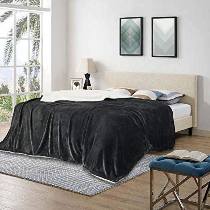 Wohndecke, Woltu, super Dicke Warme Fleecedecke Kuscheldecke Sofadecke – Bild 4