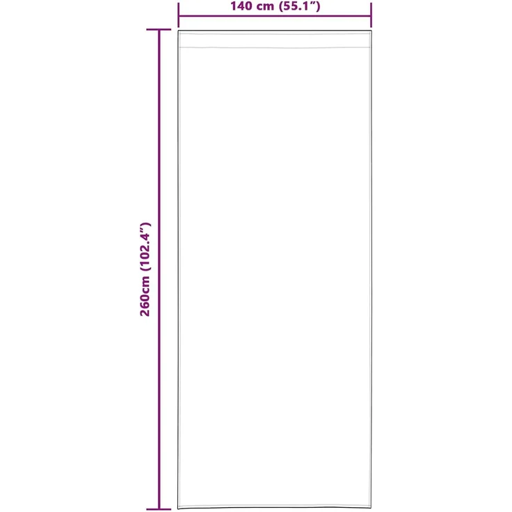 vidaXL Vorhänge 2 stk. Dunkelgrau 140 x 260 cm Samt 4107232 – Bild 3
