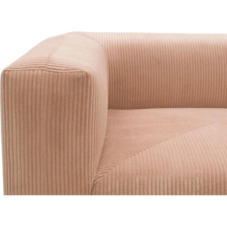 DOMO. collection Sofa 800011, 2 Sitzer, Rechteckig, individuell kombinierbar, Cord 2er Couch, modular, Polstergarnitur, 216 x 108 x 69 (BxTxH), rose – Bild 8